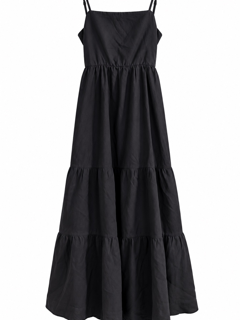 VICI Navy Blue Linen Blend Cutout Tie Back Maxi Dress Size Medium